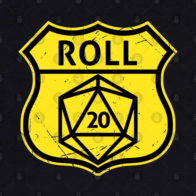 Route d20 Sign - Route 66 Parody by Studio Mootant